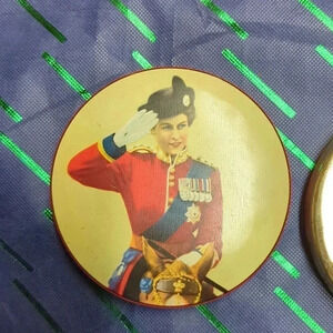 1953 souvenir toffee tin of  the coronation of Queen Elizabeth II